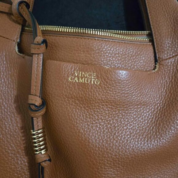 Vince Camuto Brown Leather Handbag - Picture 2 of 10